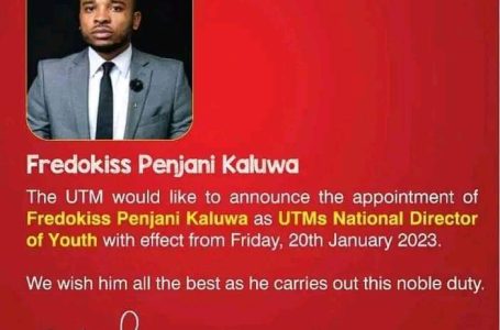 RAPPER FREDOKISS APPOINTED AS UTM NATIONAL YOUTH DIRECTOR