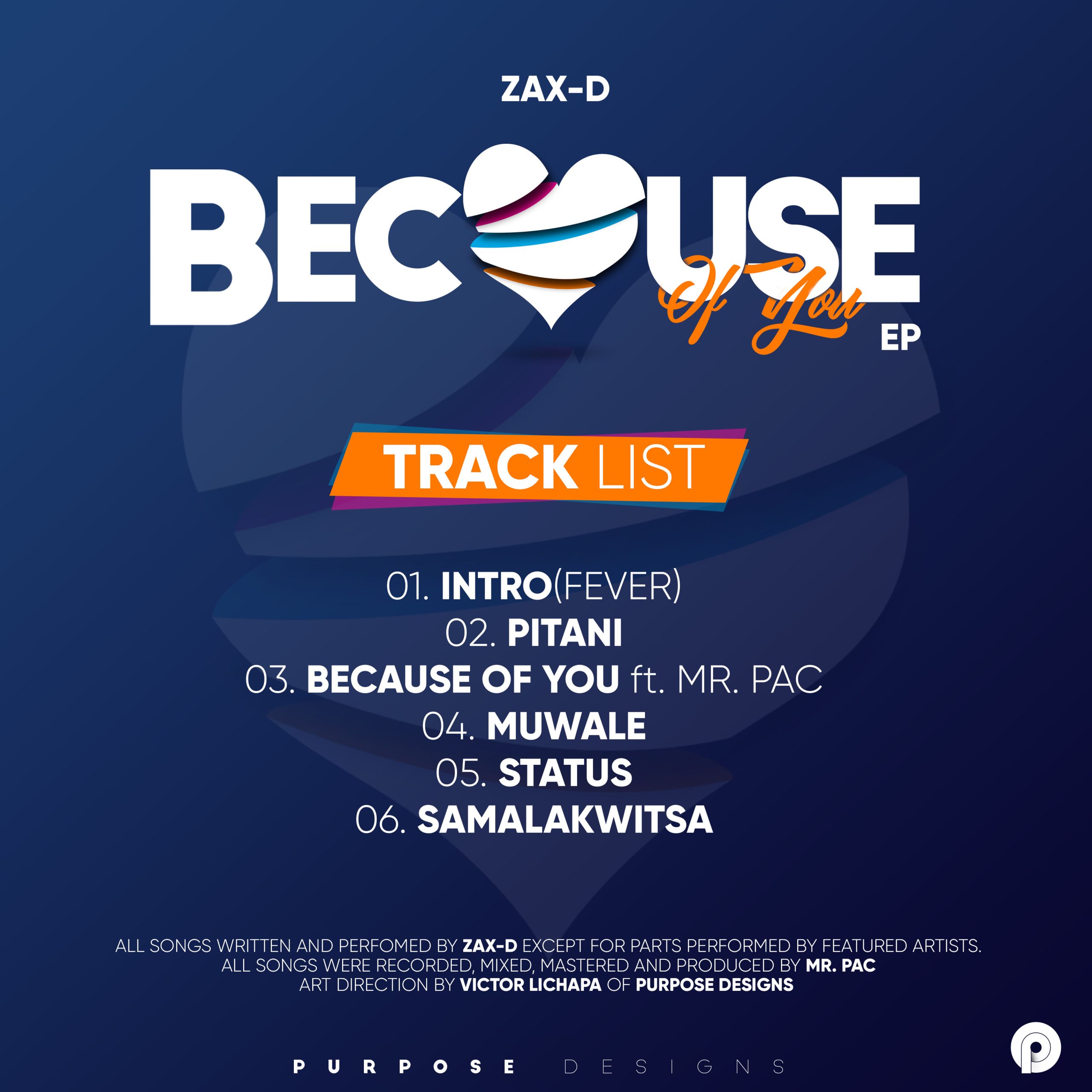Because of you Ep by Zax D